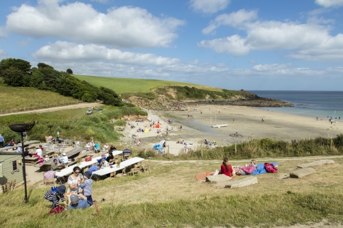 Porthscatho Beach & The Hidden Hut