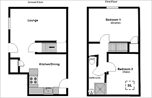 Lavender Cottage floor plan